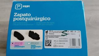 Zapato Postquirúrgico PRIM Talla S (36-38)