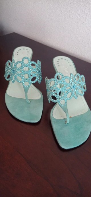Sandalias Turquesa Dansi Talla 37