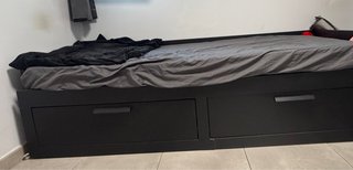 Cama nido IKEA Brimnes negra