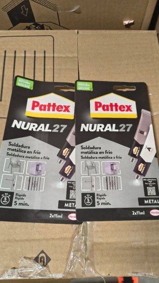 2x Pattex Nural 27 Soldadura Metálica Frío
