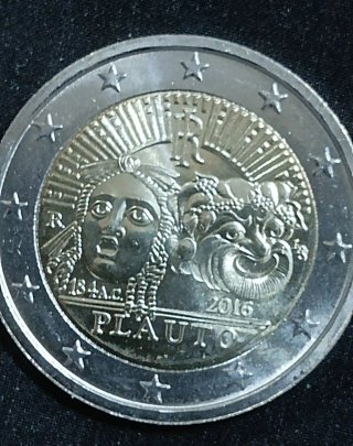Moneda 2 Euros Italia 2016 Plauto