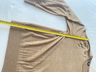 Jersey Uniqlo Lana Marrón Talla L