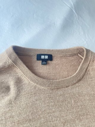 Jersey Uniqlo Lana Marrón Talla L