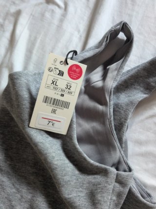 Sujetador deportivo gris XL