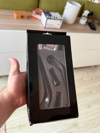 Protectores Manetas Moto Efecto Carbono