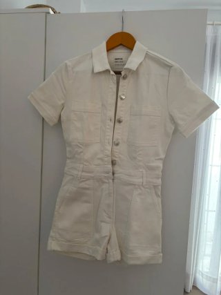 Mono vaquero corto blanco Brownie