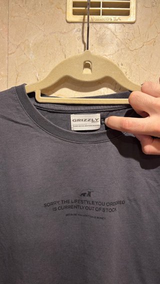 Camiseta Grizzly Gris Talla XXL