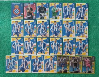 Lote Cartas RCD Espanyol Adrenalyn XL 2022-23