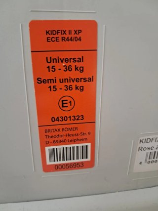 Silla coche Britax Römer