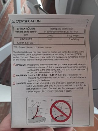 Silla coche Britax Römer