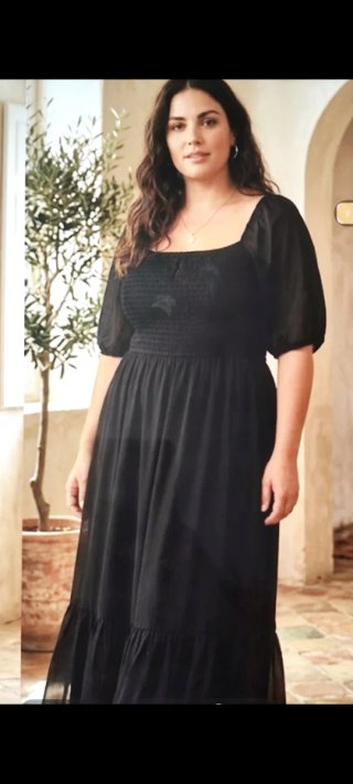 Vestido H&M Negro Talla XL (48/50)