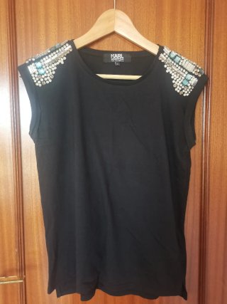 Camiseta Karl Lagerfeld Negra Talla S