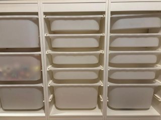 Conjunto IKEA TROFAST + Cajas Almacenaje