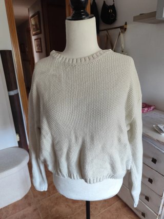 Jersey de punto beige