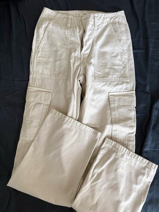 Pantalones Cargo Beige Mango