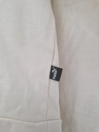 Sudadera Puma Blanca Cuello Redondo