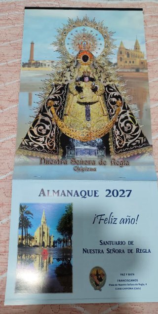 Calendario Virgen de Regla Chipiona 2027
