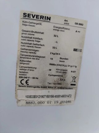 SEVERIN GB 8882 Frigorífico-Congelador