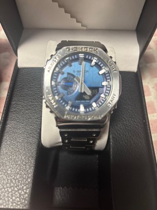 Reloj Casio G-Shock Plateado y Azul