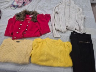 Pack Ropa Mujer Chaqueta Roja Abrigos