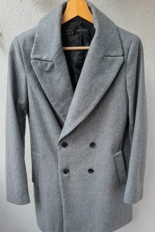 Abrigo Zara Mujer Gris