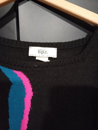 Vestito di lana con disegni geometrici