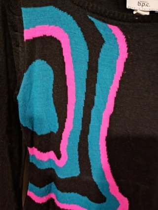 Vestito di lana con disegni geometrici