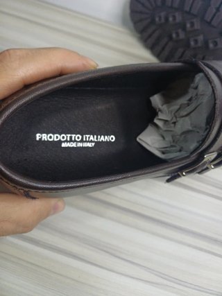 Mocassini marrone doppia fibbia uomo tg 43