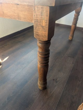 Mesa de Centro Rústica de Madera y Cristal
