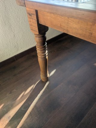 Mesa de Centro Rústica de Madera y Cristal
