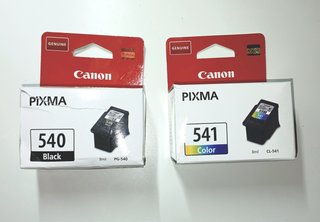 Cartuchos de Tinta Canon PG-540 y CL-541
