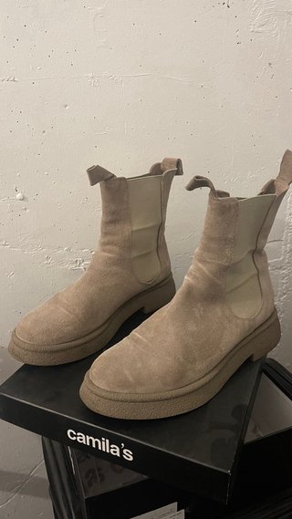 Botas Chelsea Camila’s ante beige Talla 41