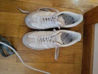 Zapatillas Adidas Samba Blancas Beige