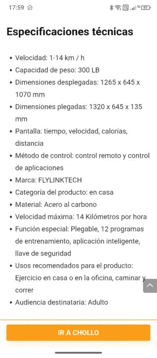 Cinta de Correr FLYLINKtech