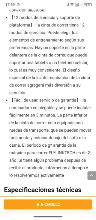 Cinta de Correr FLYLINKtech
