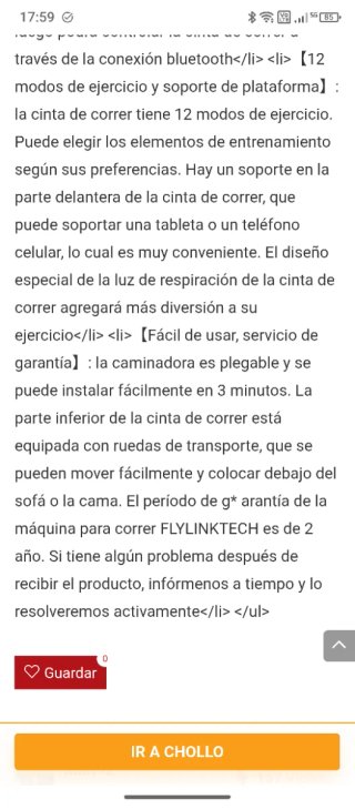 Cinta de Correr FLYLINKtech