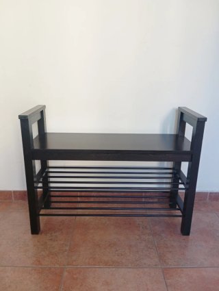 Banco Zapatero IKEA HEMNES Negro