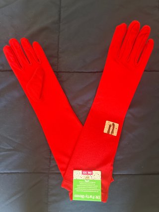 Guantes Largos Rojos