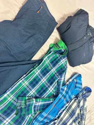 Conjunto Ropa Hombre: Pantalón, Abrigo y Camisas