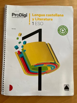 Lengua Castellana y literatura, 1 ESO, Prodigi,...