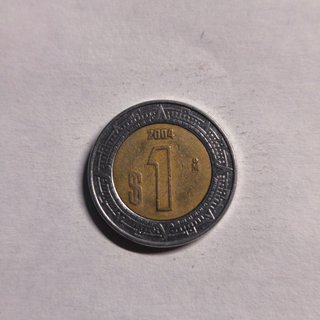 Moneda México 1 Peso 2004