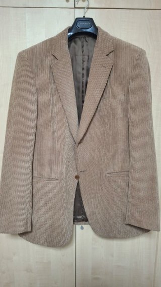 Chaqueta de pana marrón