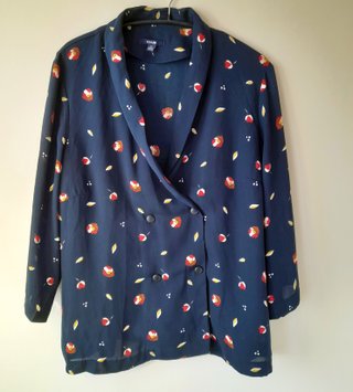 Blusa Kiabi Azul Estampada Talla M