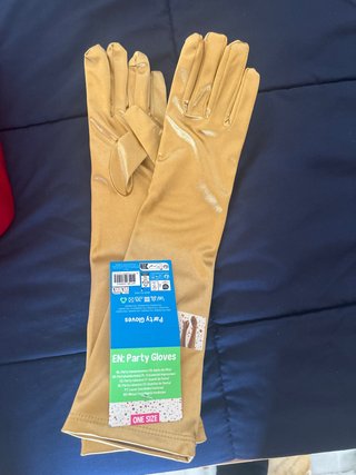 Guantes Largos Dorados