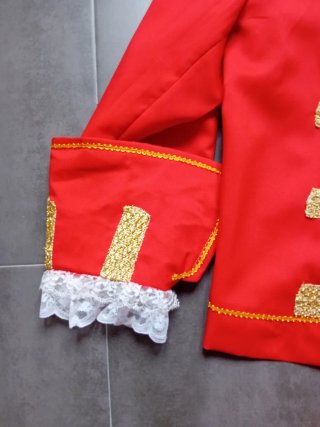 Disfraz de Dama de Época Rojo y Dorado