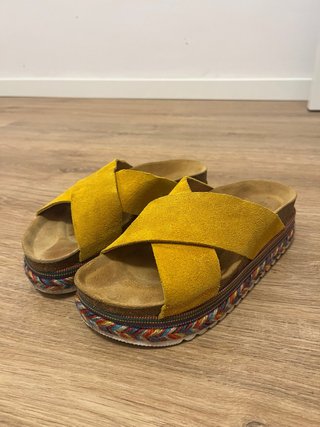 Sandalias plataforma de colores