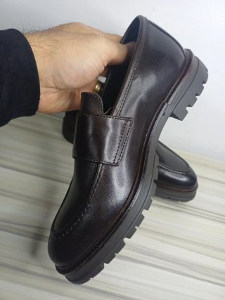 Mocassini doppia fibbia marrone tg 39