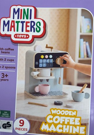 Cafetera de madera infantil Mini Matters