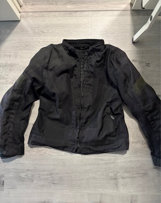 Chaqueta Moto Mujer Talla 40 Negra.