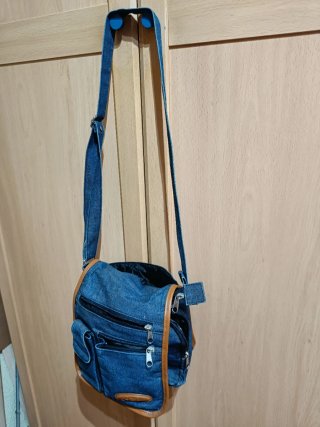 Bolso bandolera tela vaquera